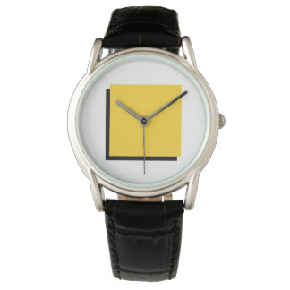 Reloj De Pulsera Composición de arte Bauhaus Plaza amarilla