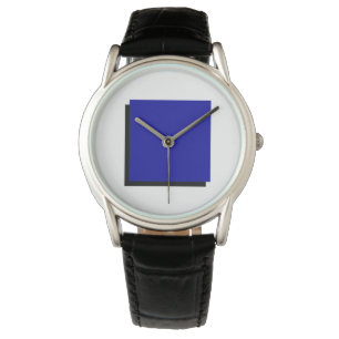 Reloj De Pulsera Composición de arte Bauhaus Plaza azul