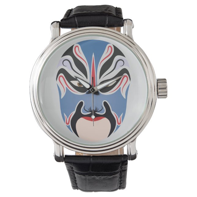 Reloj De Pulsera Composición de ópera de Pekín Lu Meng (Anverso)