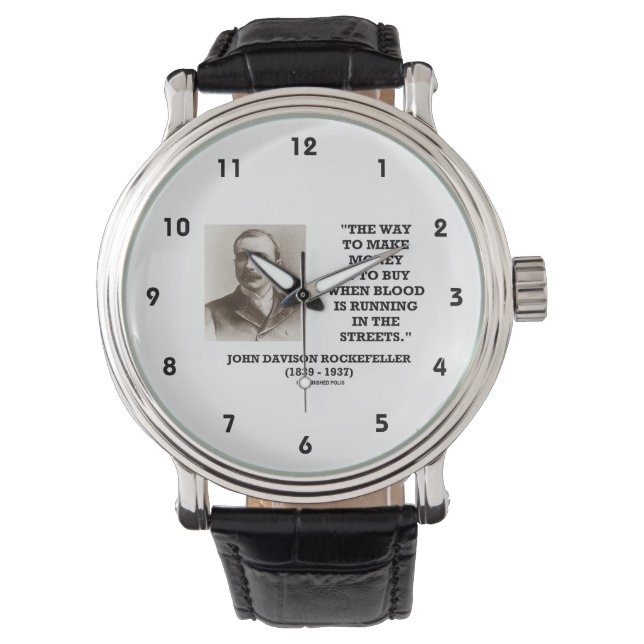 Reloj De Pulsera Compra de Rockefeller cuando la sangre está (Anverso)