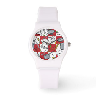 Reloj De Pulsera Comprobación de las herramientas de cocina
