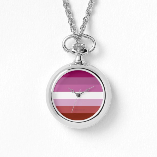 Reloj De Pulsera Comunidad femenina de la bandera del orgullo lésbi (Anverso)