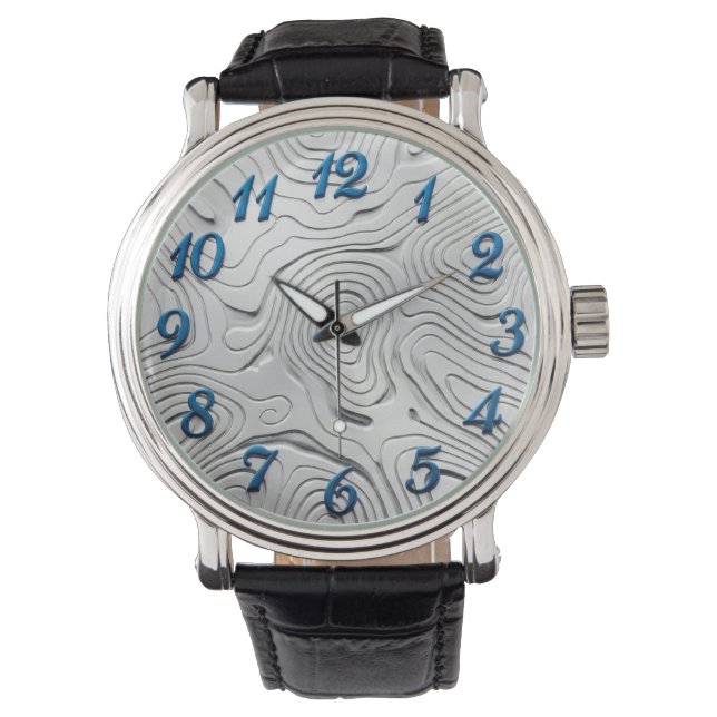Reloj de pulsera con dial de estilo plateado (Anverso)
