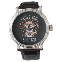 reloj de pulsera - Con dibujos me encanta Shih Tzu