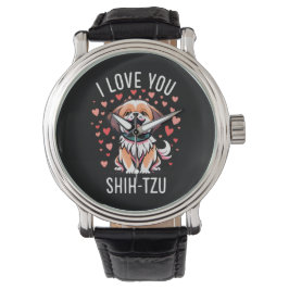 reloj de pulsera - Con dibujos me encanta Shih Tzu