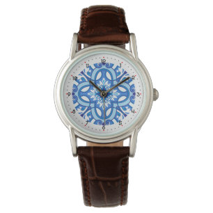 Reloj De Pulsera Con dígitos, hermosa Azure Blossom