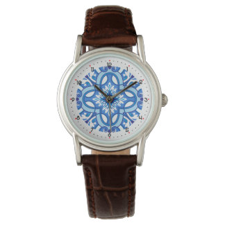 Reloj De Pulsera Con dígitos, hermosa Azure Blossom