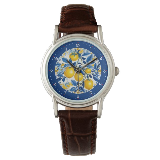 Reloj De Pulsera Con dígitos Lemon Zest Time (Anverso)