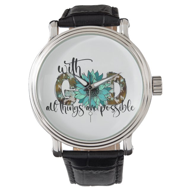 Reloj De Pulsera Con Dios (Anverso)