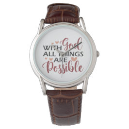 Reloj De Pulsera Con Dios