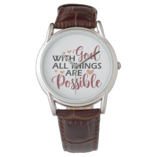 Reloj De Pulsera Con Dios