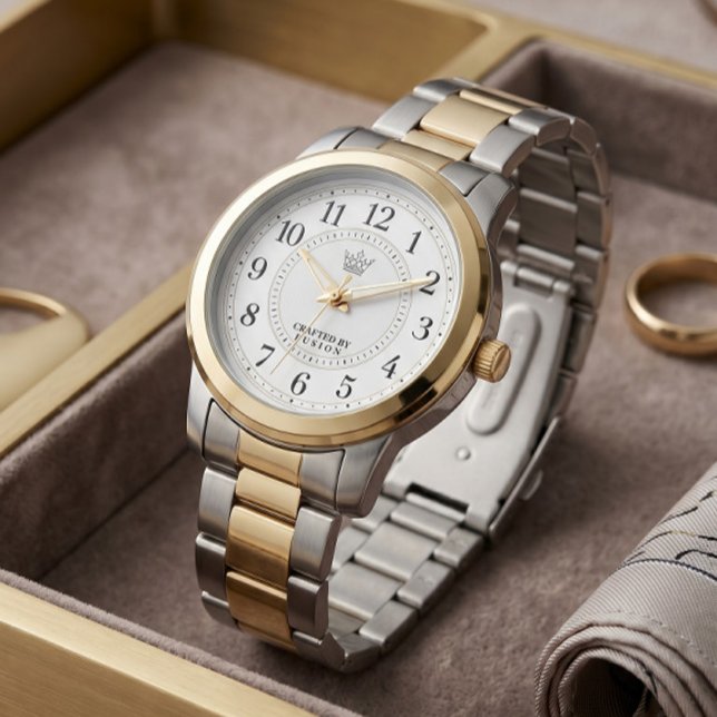 Reloj de pulsera con eslabones de ostra Two Tone y (Subido por el creador)