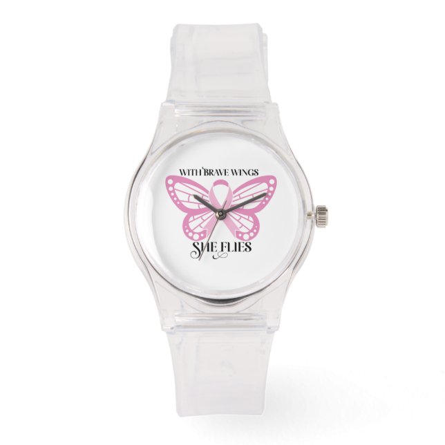 Reloj De Pulsera Con las alas valientes que ella vigila (Anverso)