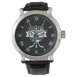 Reloj de pulsera con logotipo de hockey sobre hiel