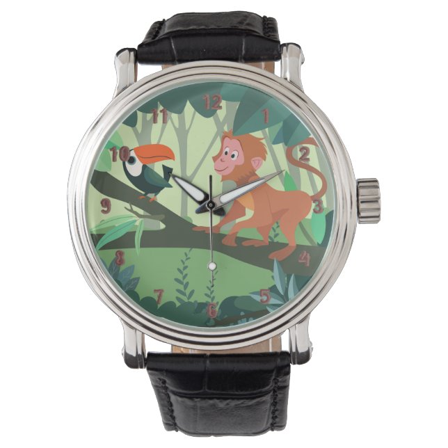 Reloj De Pulsera Con Tema de Jungla (Anverso)