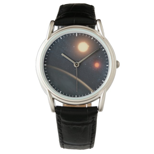 Reloj De Pulsera Concepto de artista que ilustra a Kepler-16b. (Anverso)