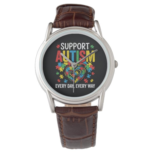 Reloj De Pulsera Conciencia del autismo (Anverso)