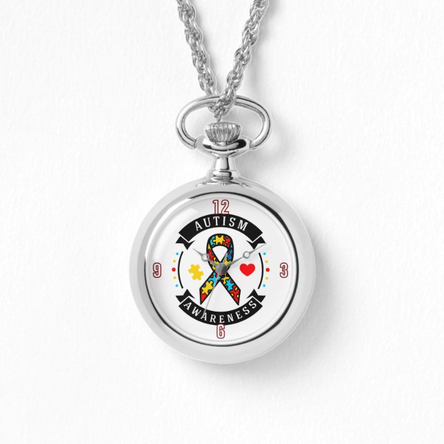 Reloj De Pulsera Conciencia sobre el autismo (Anverso)