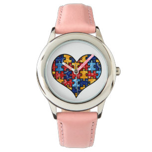 Reloj De Pulsera Conciencia sobre el autismo Puzzle Heart