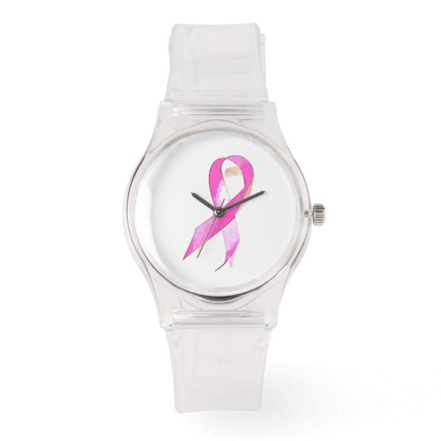 Reloj De Pulsera Conciencia sobre el cáncer de mama, vigilancia de  (Anverso)