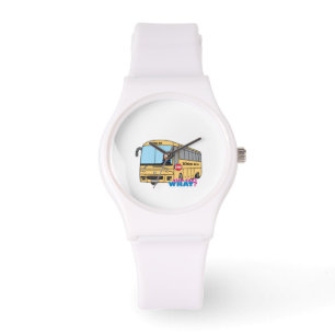 Reloj De Pulsera Conductor de bus escolar oscuro