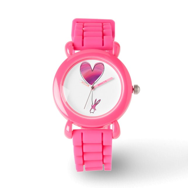 Reloj De Pulsera Conejo con corazón (Anverso)