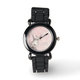 Reloj De Pulsera Conejo de Bunny acuarela ¿Qué Hora Es?