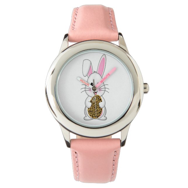 Reloj De Pulsera Conejo de conejo de conejo de conejo de niños relo (Anverso)