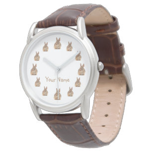 Reloj De Pulsera Conejo de conejo de rabo blanco