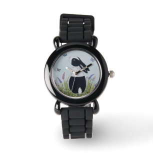 Reloj De Pulsera Conejo holandés acuarela