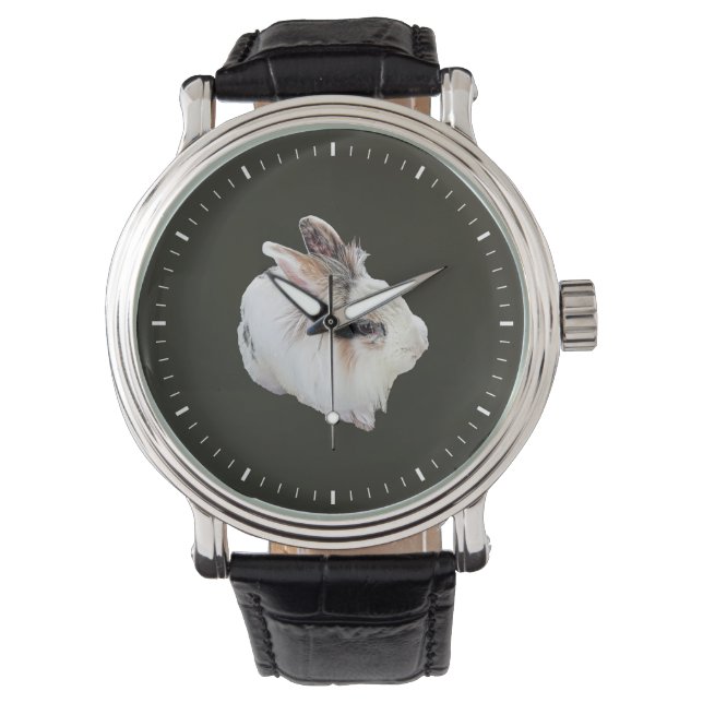 Reloj De Pulsera Conejo Leonado Tricolor (Anverso)