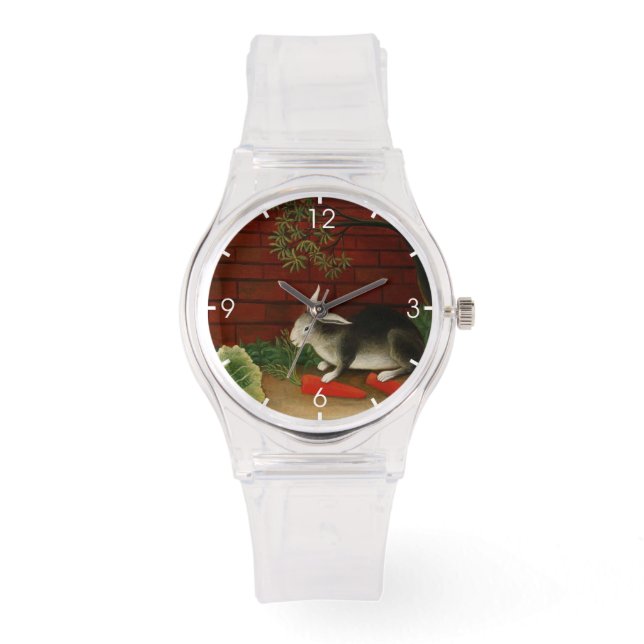 Reloj De Pulsera Conejo Pequeño (Animal Mascota) (Henri Rousseau) (Anverso)