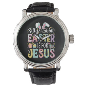 Reloj De Pulsera Conejo tonto la Pascua es para Jesús conejito lind