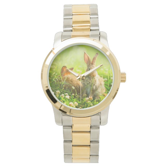 Reloj De Pulsera Conejos de Pascua (Anverso)