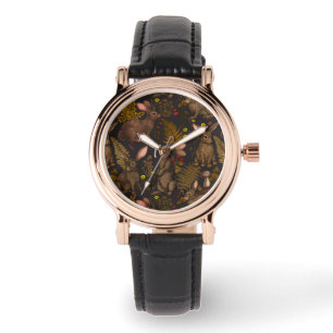 Reloj De Pulsera Conejos y flora silvestre 3 Vigilancia