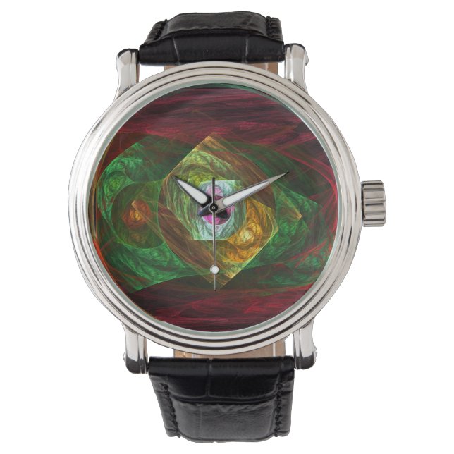 Reloj De Pulsera Conexiones dinámicas Resumen de arte (Anverso)