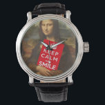 Reloj De Pulsera ¡Confía en Mona Lisa!<br><div class="desc">nadie sabe más de caras sonrientes y de una sonrisa eterna</div>