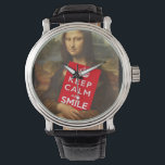 Reloj De Pulsera ¡Confía en Mona Lisa!<br><div class="desc">nadie sabe más de caras sonrientes y de una sonrisa eterna</div>