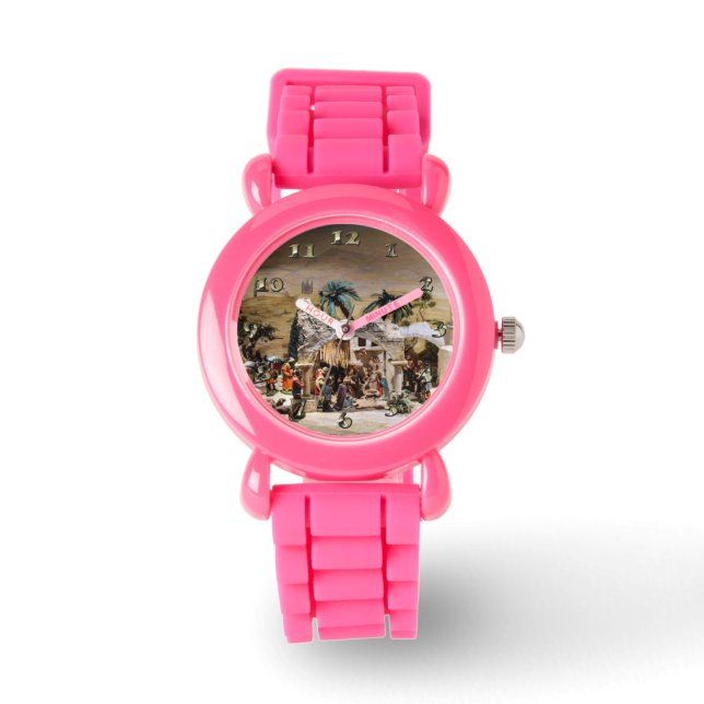 Reloj De Pulsera Configuración de la escena de natividad para Navid (Anverso)