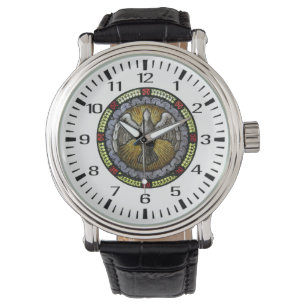 Reloj De Pulsera Confirmación RCIA del vitral del Espíritu Santo
