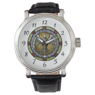 Reloj De Pulsera Confirmación RCIA del vitral del Espíritu Santo