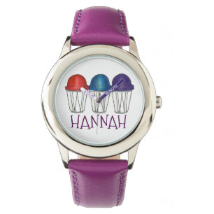 Reloj De Pulsera Cono de nieve con hielo sinuoso italiano personali