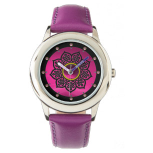 RELOJ DE PULSERA CONOCIMIENTOS CELÁTICOS FLORES PURPLE AMETYST GEMS