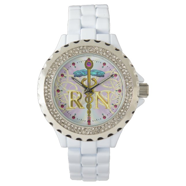 RELOJ DE PULSERA CONOCIMIENTOS CELÁTICOS SÍMBOLOS DE ENFERMERA REGI (Anverso)