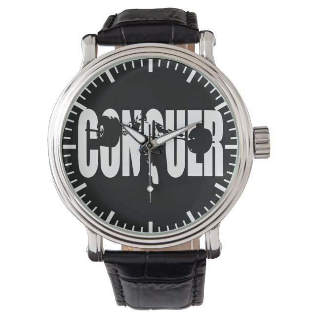 Reloj De Pulsera CONQUISITO - Halterofilia olímpica - Motivación de (Anverso)