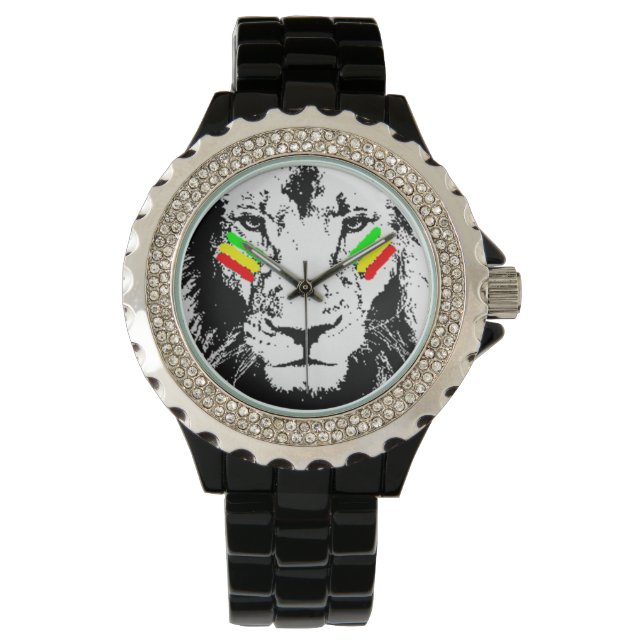 Reloj De Pulsera Conquistando a Lion Rasta Watch (Anverso)