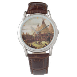 Reloj De Pulsera Consejo de Guerra Sioux George Catlin Alrededor de