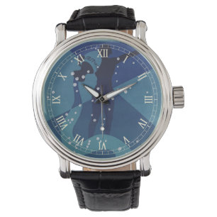 Reloj De Pulsera Constelación de Acuario, astrología del zodiaco vi