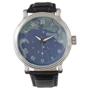 Reloj De Pulsera Constelación de Sagitario Astrología Zodiaco Vinta