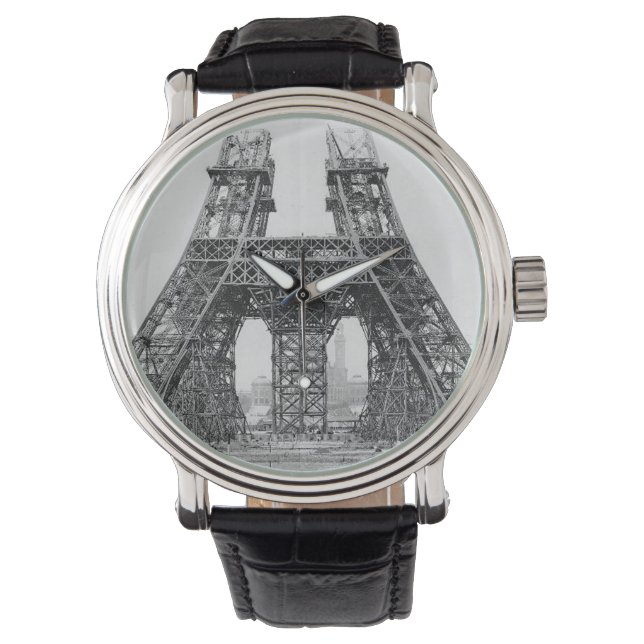 Reloj De Pulsera Construcción de la Torre Eiffel (Anverso)